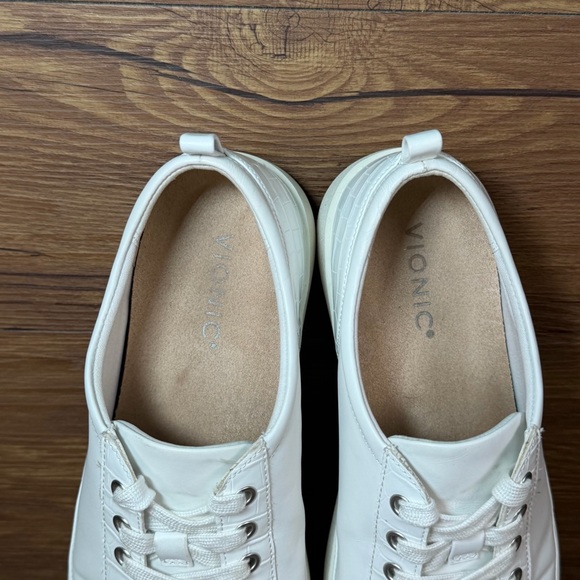 Vionic Winny Leather Sneaker Women’s Size 9.5 Low Top Shoes WIDE - Picture 7 of 11